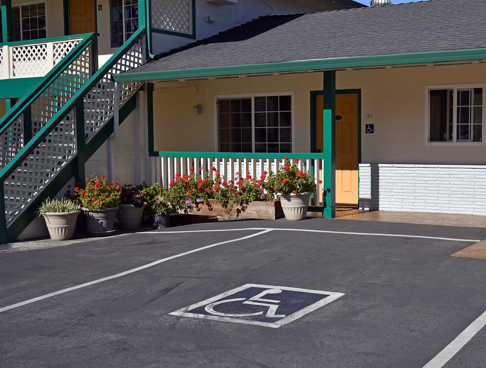 Monterey Pines Inn ADA Parking Stall